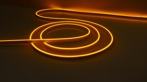 Neon 12V, color orange NEON-612-SIL-DC12-ORANGE-10mm-AE-MEN