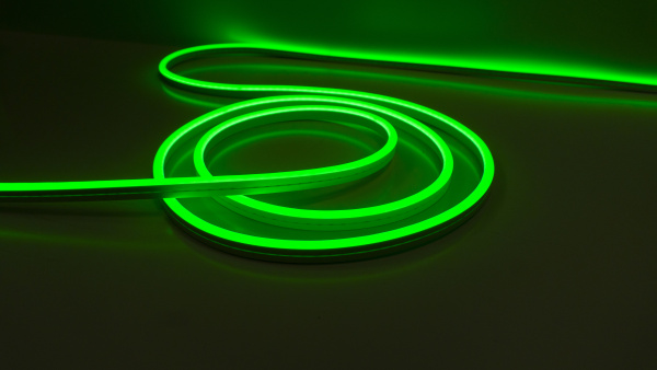 Neon 12V, color green NEON-816-SIL-DC12-GREEN-10mm-AE-MEN