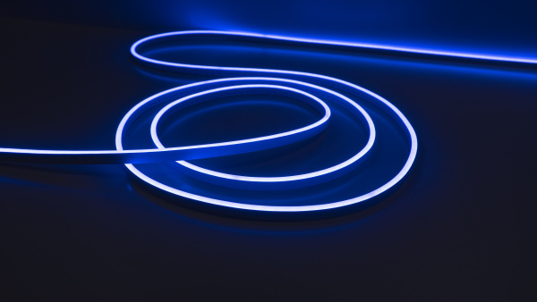 Neon 12V, color blue NEON-612-SIL-DC12-BLUE-10mm-AE-MEN